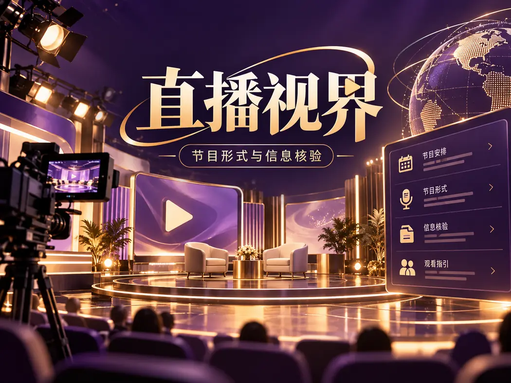 演播室节奏与公开节目观察的视觉